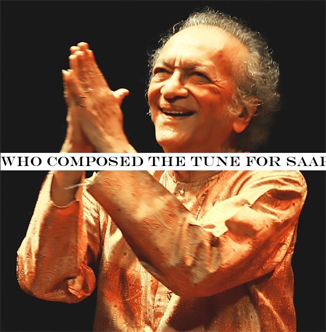 Who composed the tune for Saare Jahan Se Achcha?