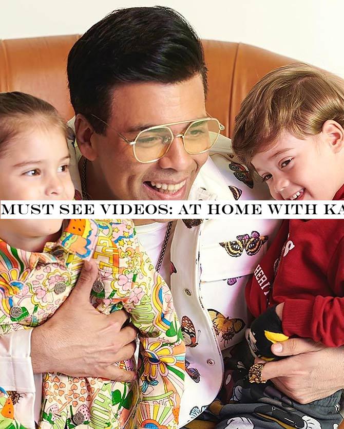 Must See Videos: At home with Karan Johar and his kids