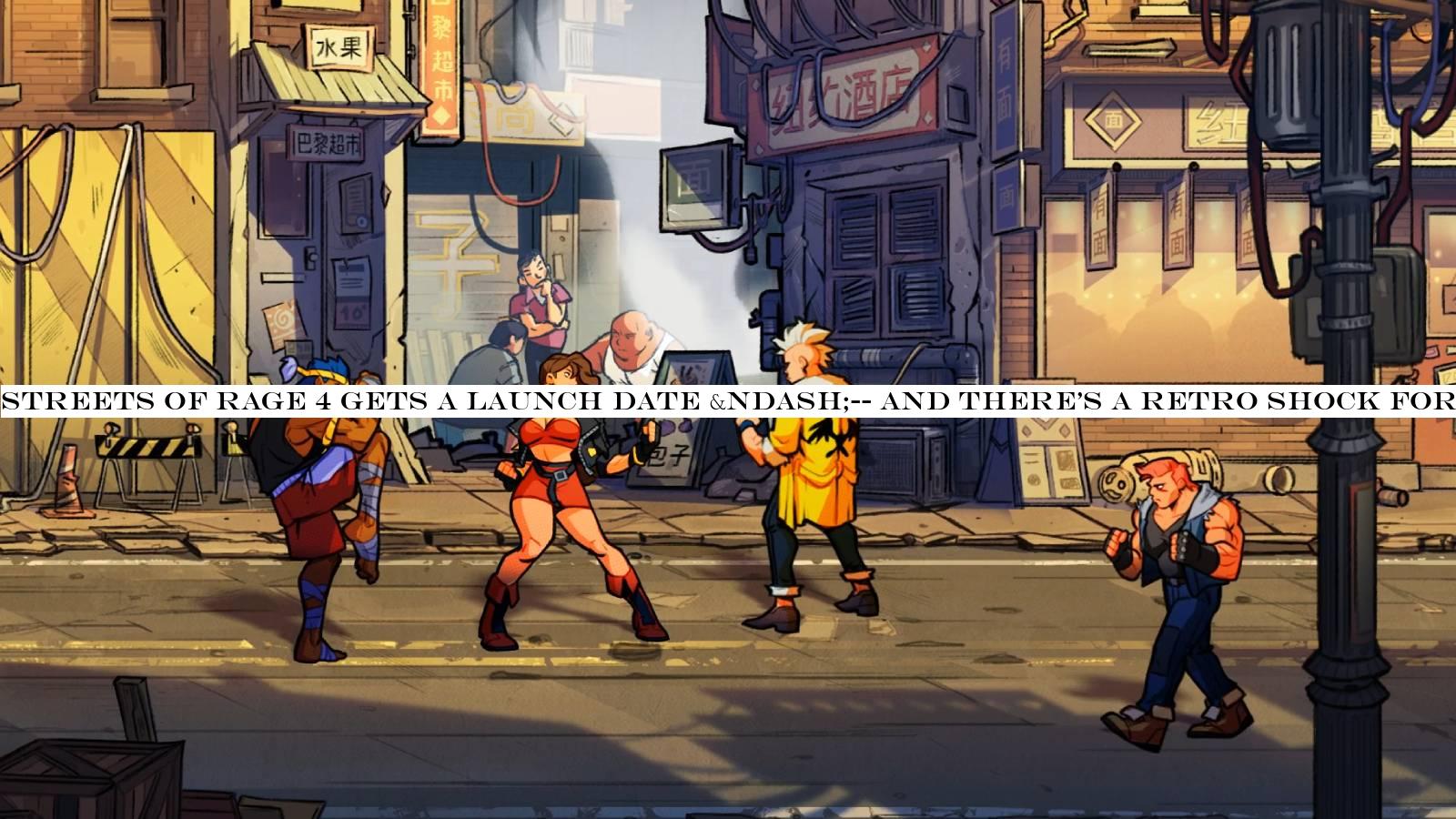 Streets of Rage 4 gets a release date & and there's a retro surprise for older fans