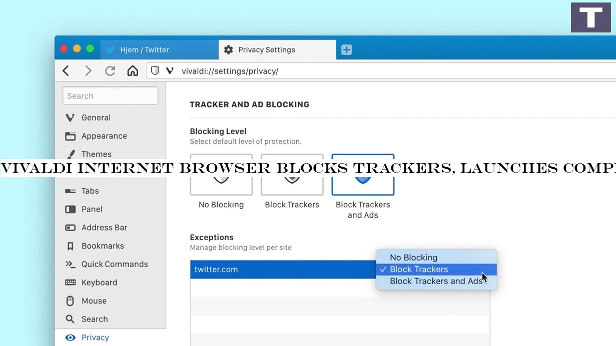 Vivaldi web browser blocks trackers, launches in full on Android