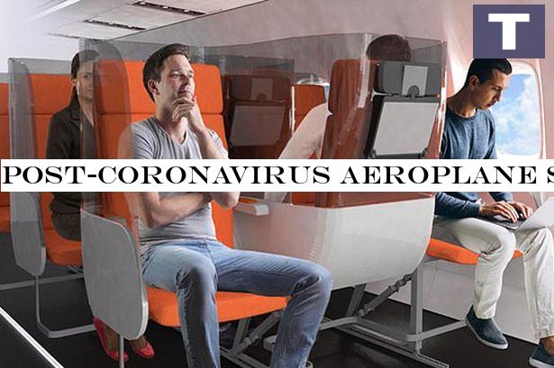 Post-coronavirus aeroplane seats could have glass hoods to separate passengers