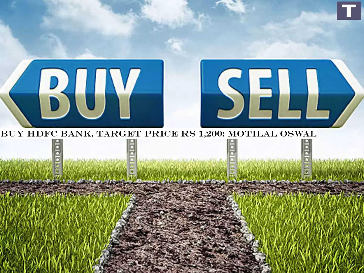 Buy HDFC Bank, target price Rs 1,200: Motilal Oswal