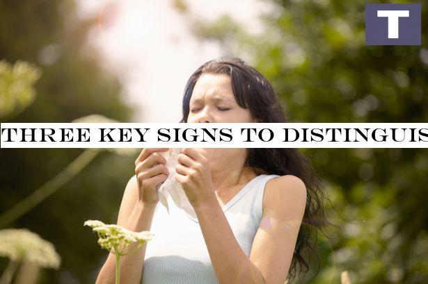 Three key signs to distinguish coronavirus from your allergy symptoms