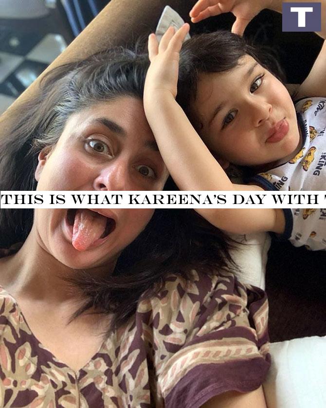 This is what Kareena's day with Taimur is like!