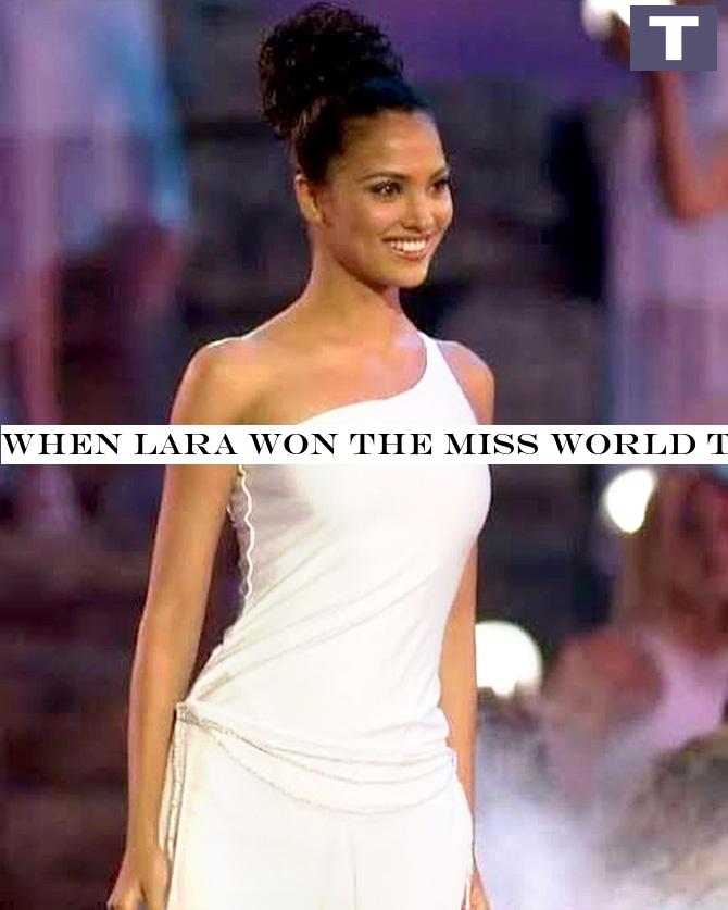 When Lara won the Miss Universe title