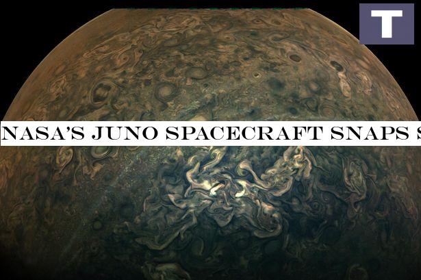 NASA's Juno spacecraft snaps stunning photo of mysterious haze over Jupiter