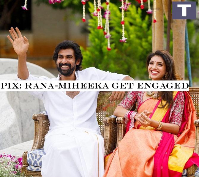 PIX: Rana-Miheeka get engaged