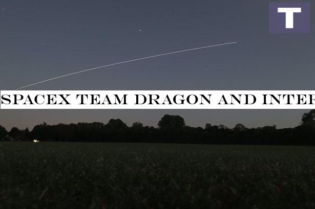 SpaceX Crew Dragon and International Space Station spotted over the UK