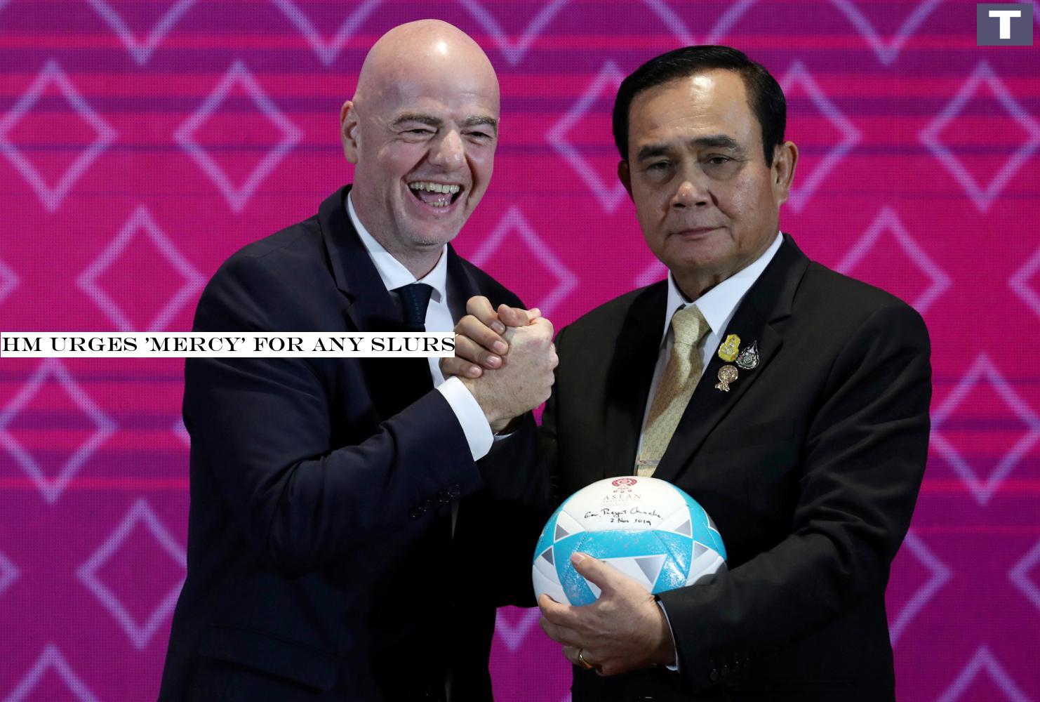 Prayut: 'I plead with everyone' HM urges 'mercy' for any slurs