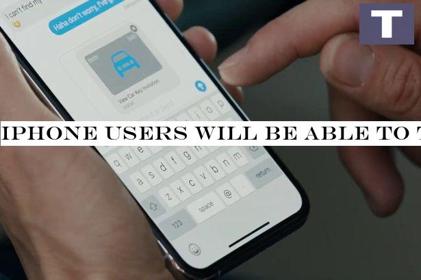 iPhone users will be able to text a car key to friends in iOS 14, Apple says