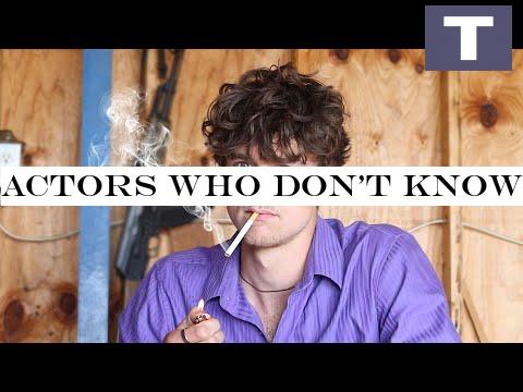 actors who don't know how to smoke