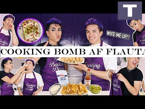 Cooking BOMB AF FLAUTAS With My Boyfriend!! | Louie's Life