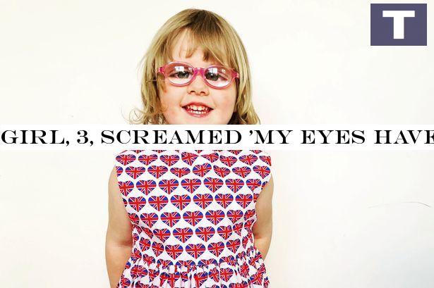 Girl, 3, screamed 'my eyes have stopped working' after developing rare condition