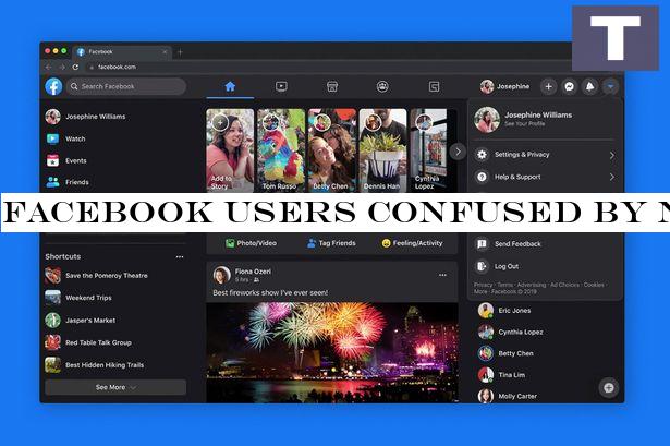 Facebook users confused by new layout - how to change back to the old version