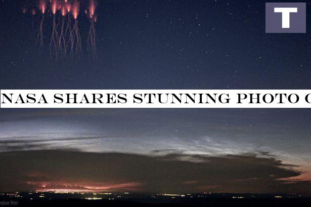 NASA shares stunning photo of rare 'red sprite' lightning over France