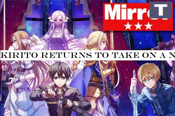 Kirito returns to take on a new world in Sword Art Online: Alicization Lycoris