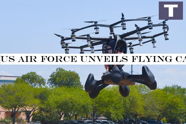 US Air Force unveils flying car that could shuttle troops across war zones