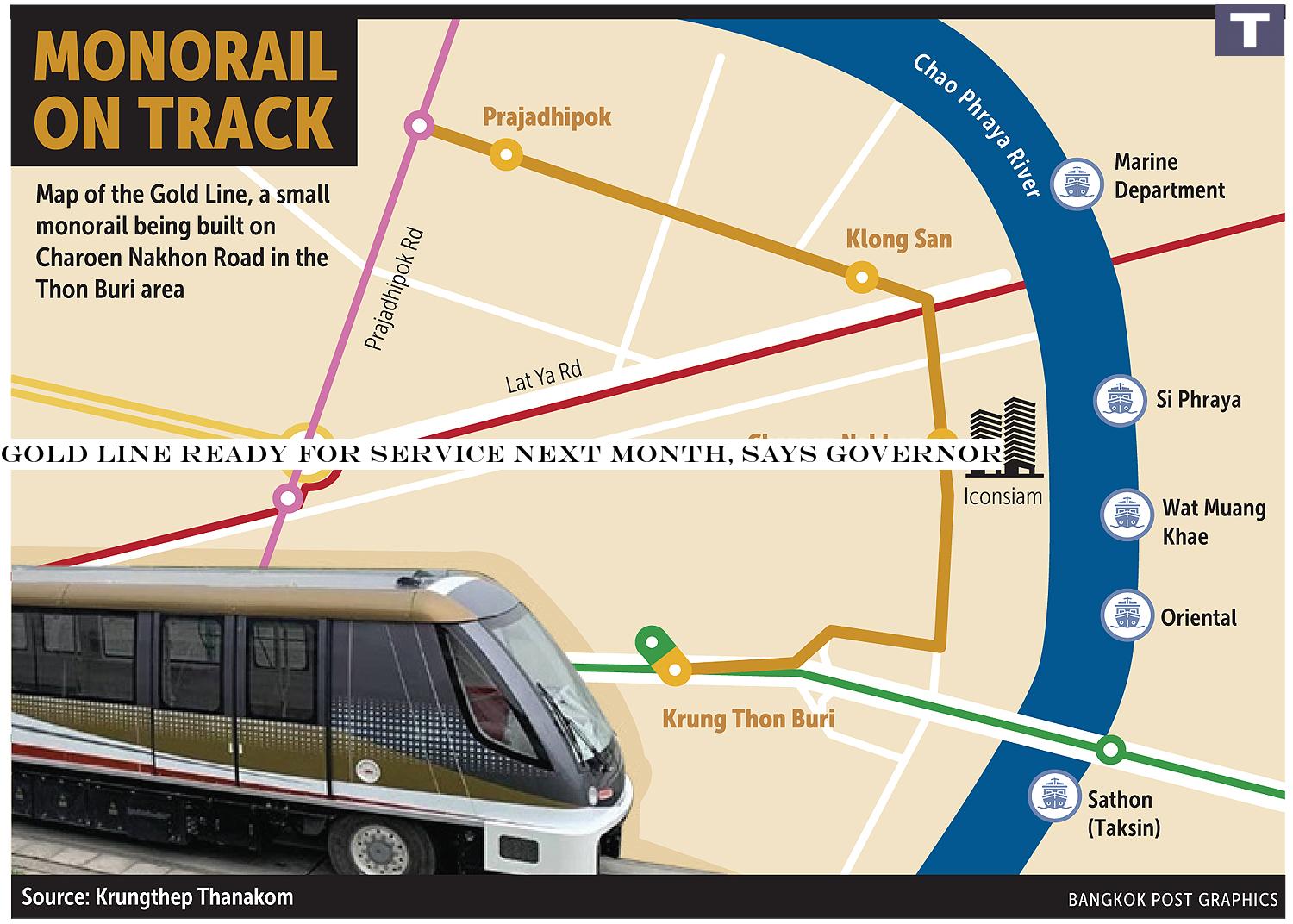 Gold Line ready for service next month, says governor