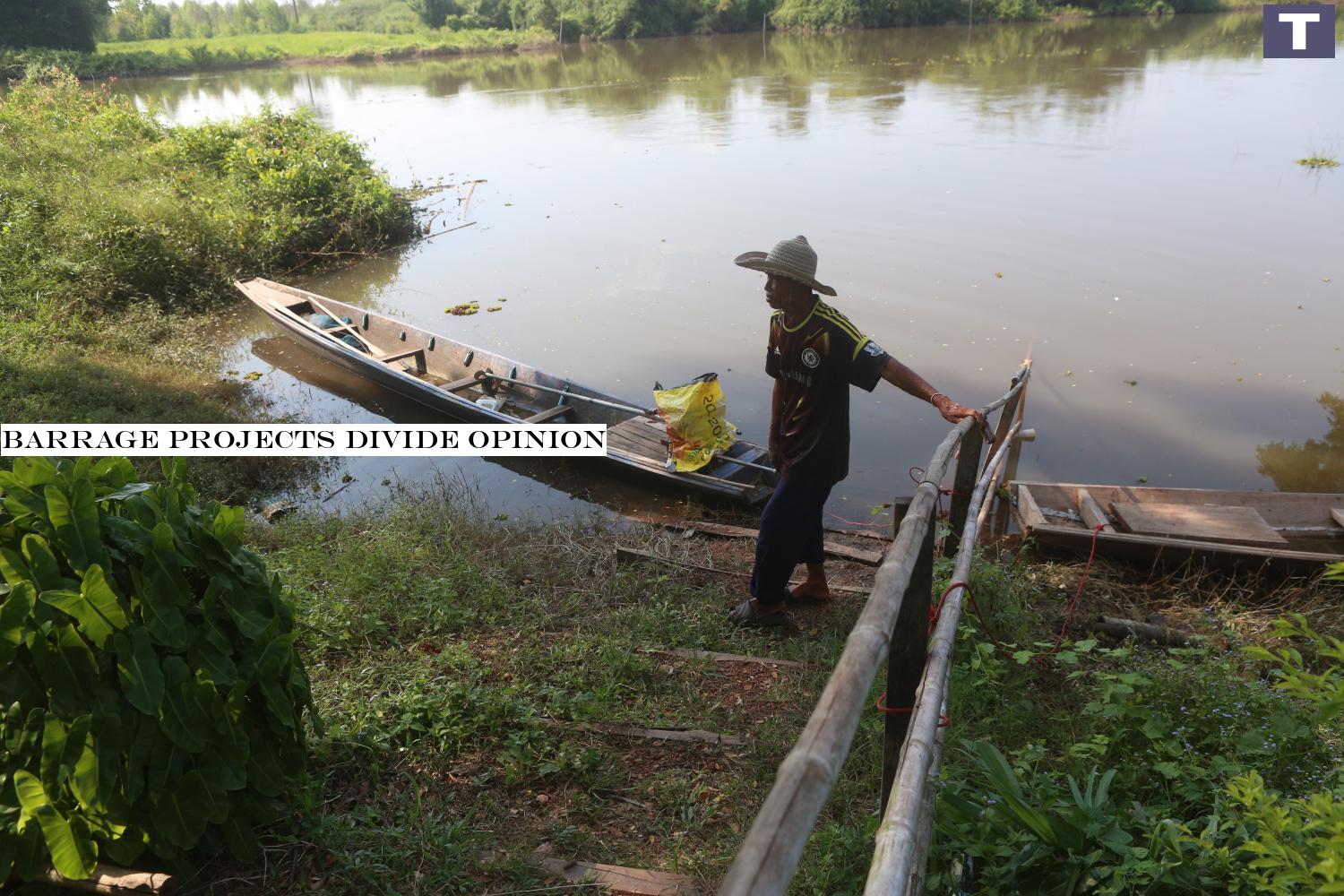 The Songkhram River is home to a large area of ecologically rich wetland in Nakhon Phanom which was formally recognised by Unesco as a 'Ramsar Site' in May.â-#128;-#137;photos by Pattarapong Chatpattarasill Barrage projects divide opinion
