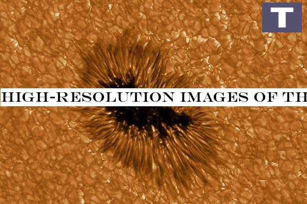 High-resolution images of the sun show intricate honeycomb-like structure
