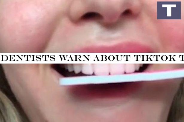 Dentists warn about TikTok trend where people 'straighten' teeth with nail file