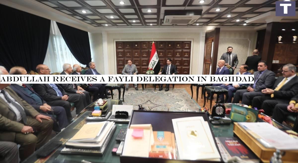 Abdullah receives a Fayli delegation in Baghdad