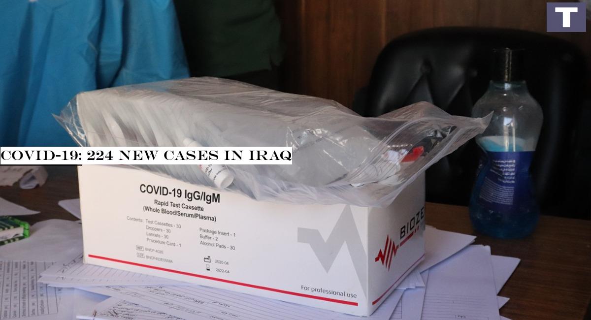 COVID-19: 224 new cases in Iraq