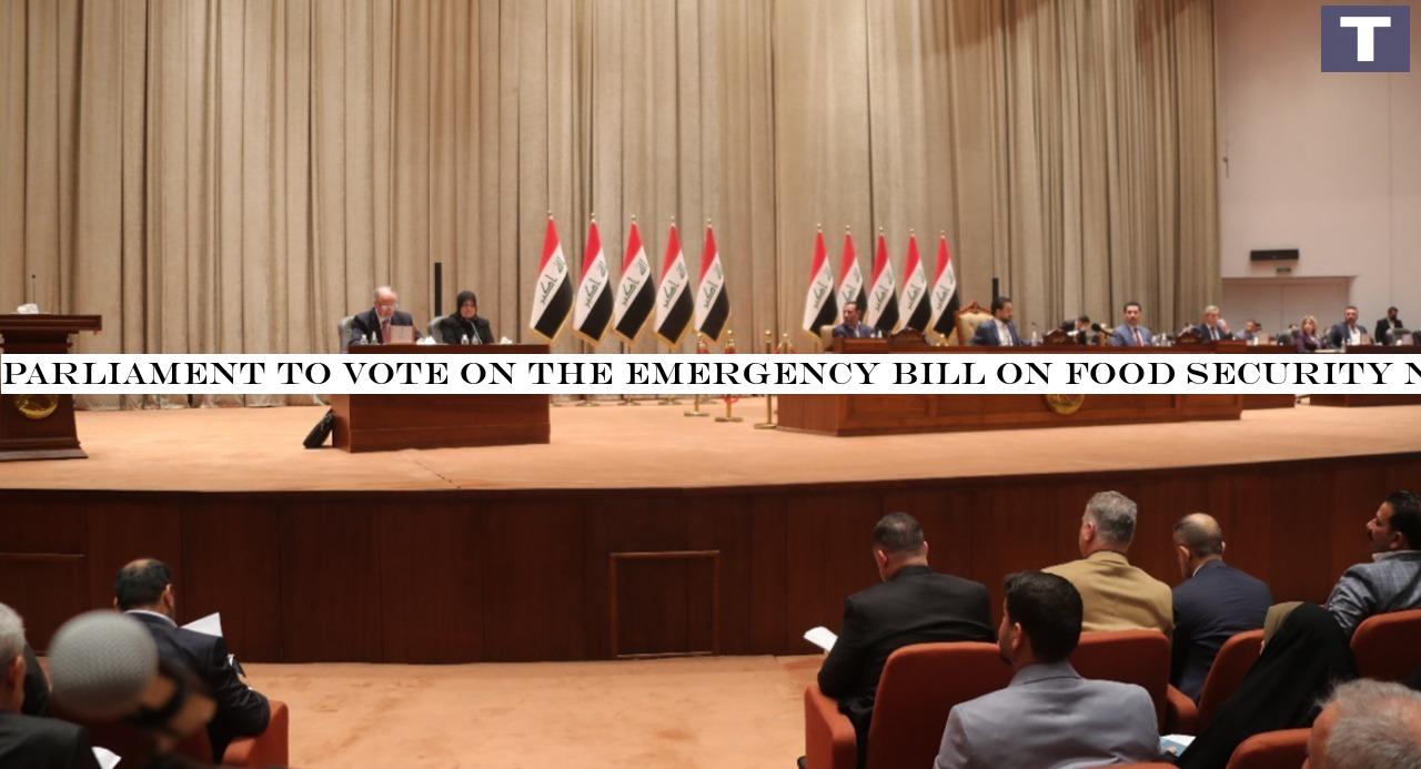 Parliament to vote on the Emergency bill on food security next Wednesday