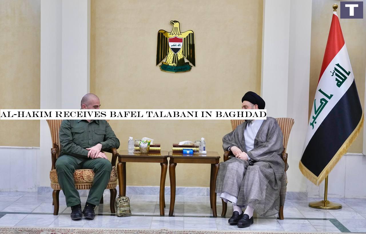 Al-Hakim receives Bafel Talabani in Baghdad