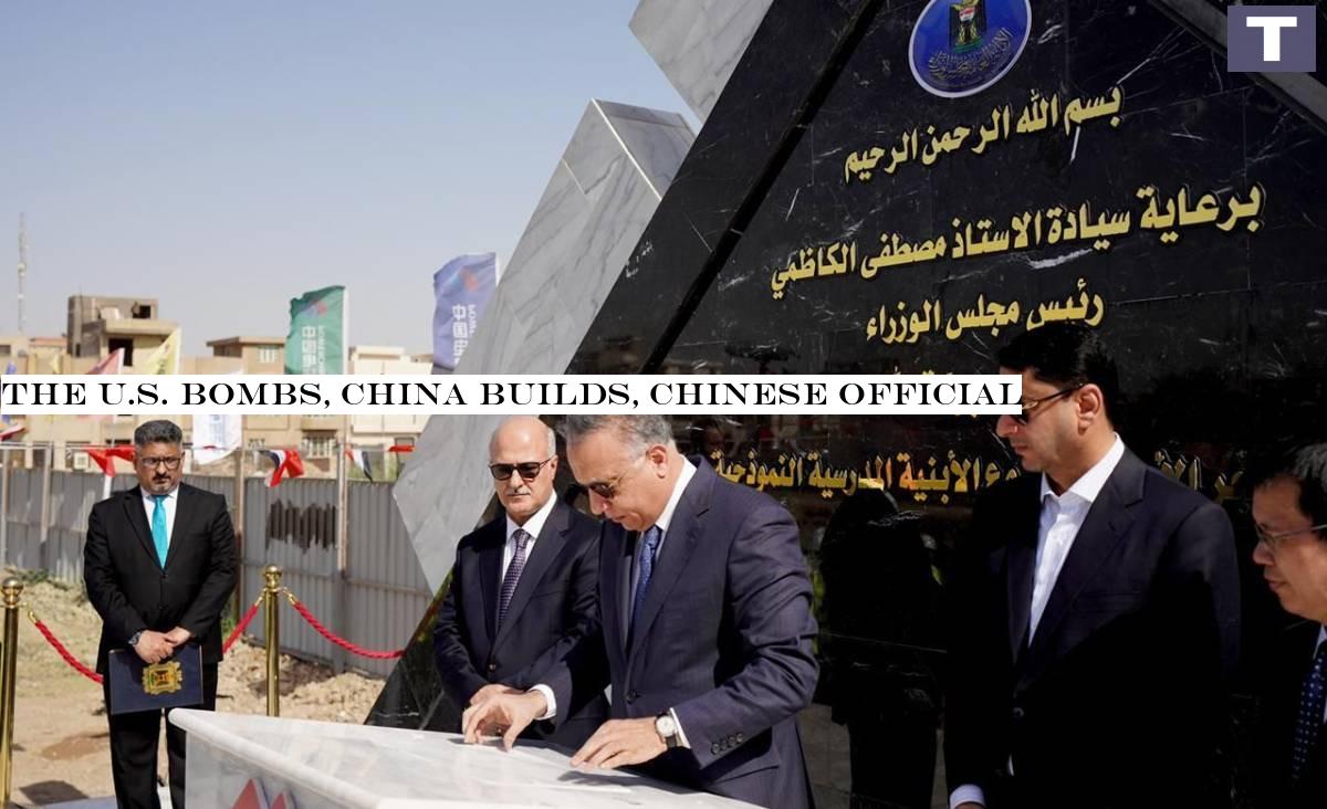 The U.S. bombs, China builds, Chinese official