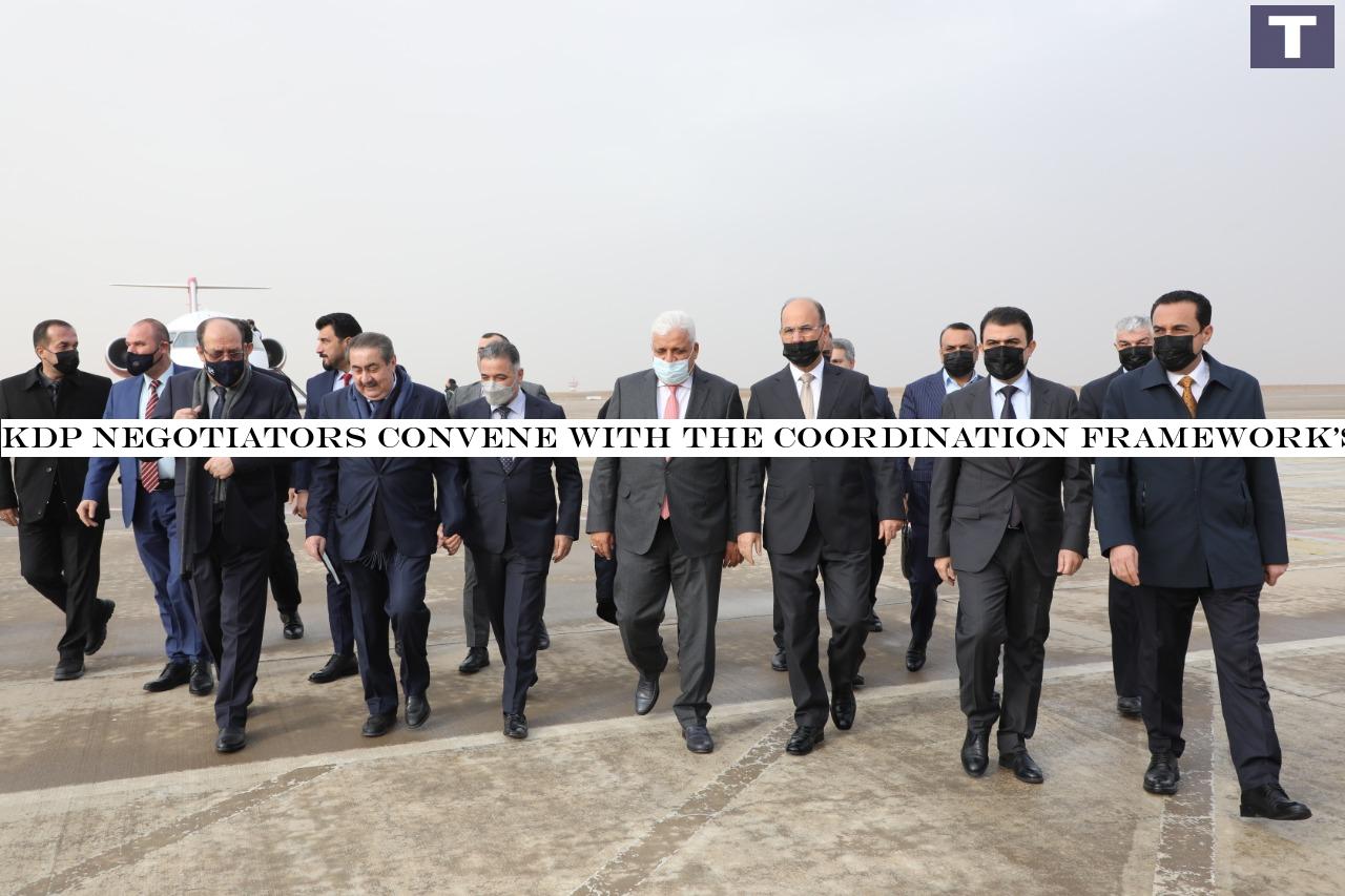 KDP negotiators convene with the Coordination Framework's leaders on Tuesday-source