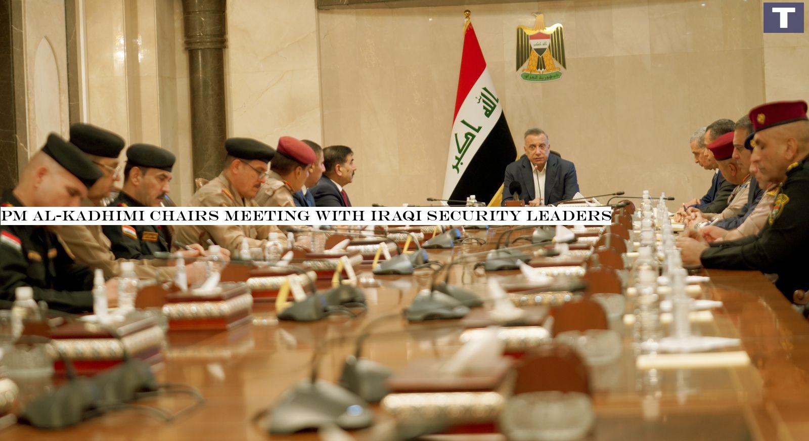 PM al-Kadhimi chairs meeting with Iraqi security leaders
