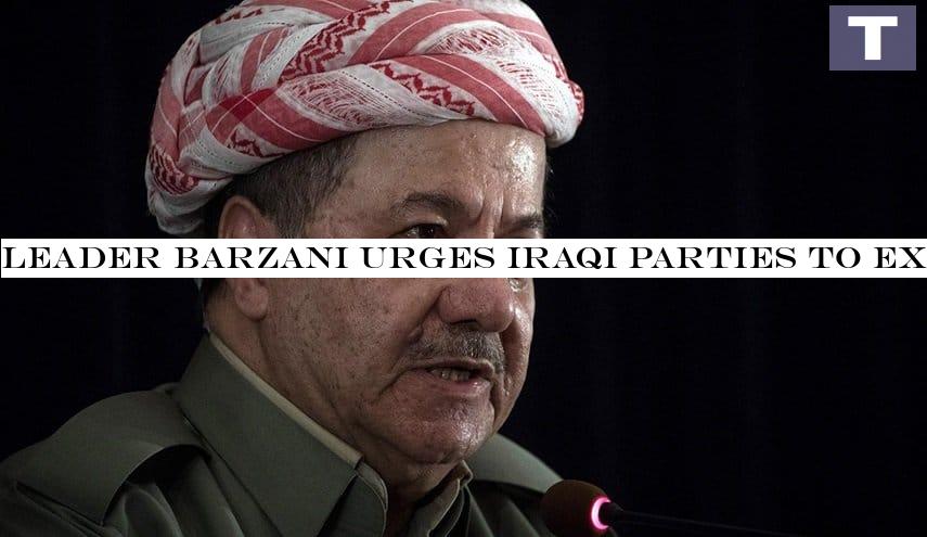 Leader Barzani urges Iraqi parties to exercise self-restraint