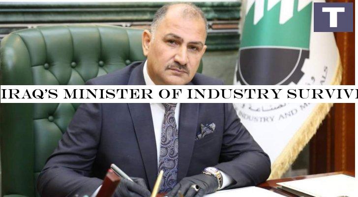 Iraq's minister of Industry survives crash in Saladin