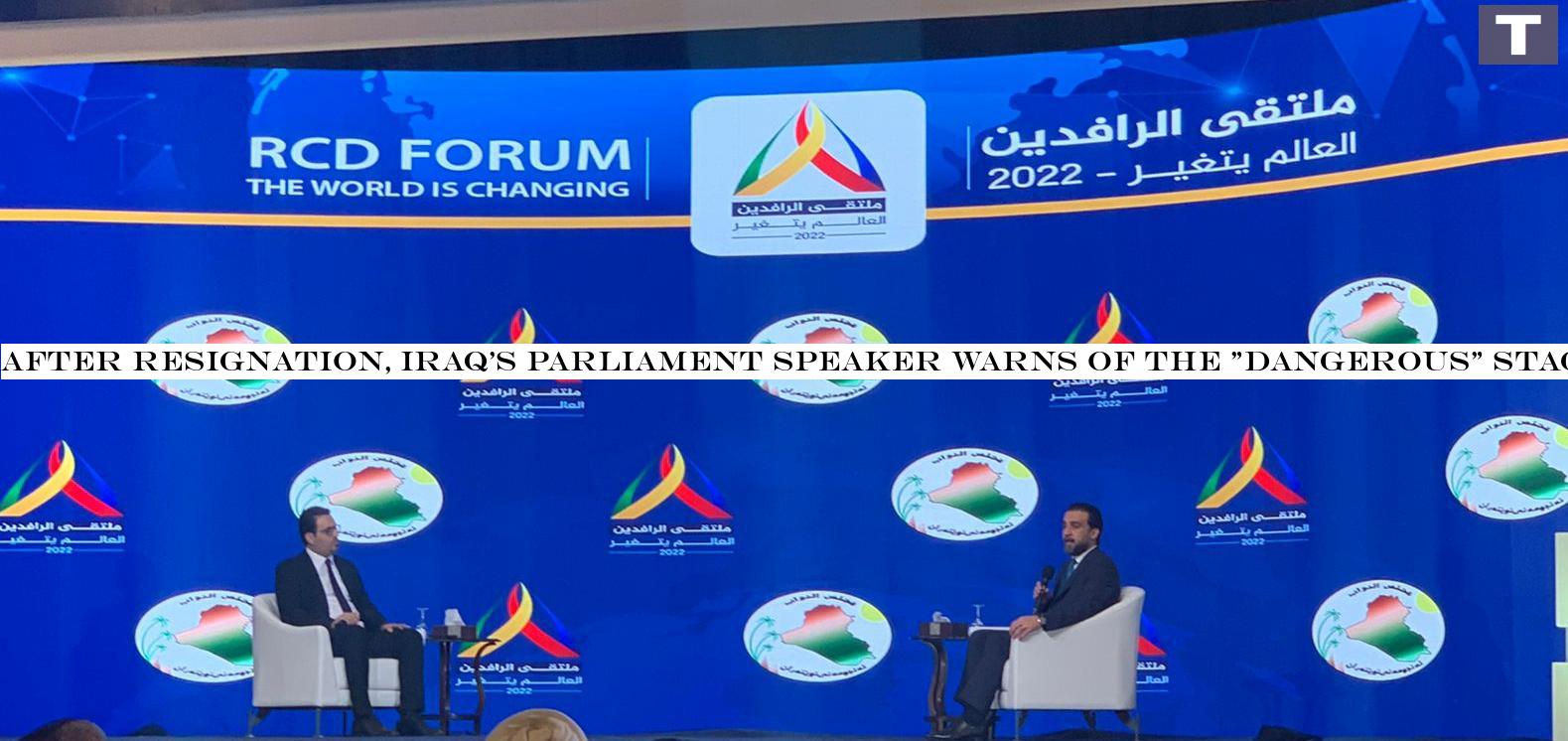 After resignation, Iraq's Parliament Speaker warns of the