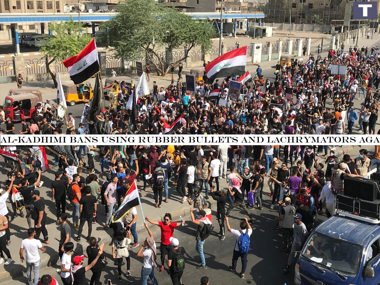 Al-Kadhimi bans using rubber bullets and lachrymators against demonstrators on Saturday