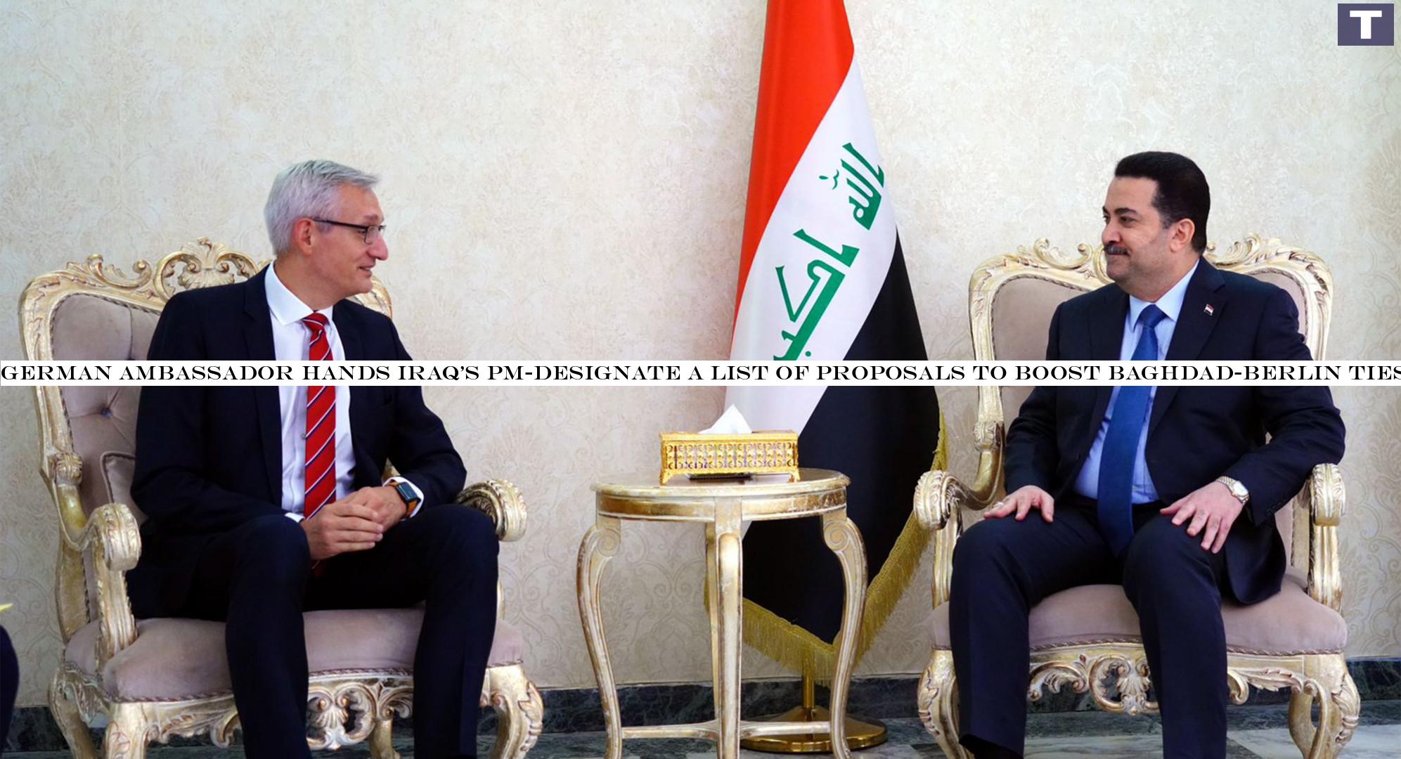 German ambassador hands Iraq's PM-designate a list of proposals to boost Baghdad-Berlin ties