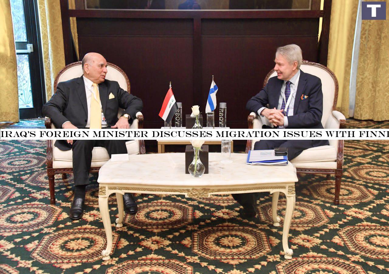 Iraq's foreign minister discusses migration issues with Finnish counterpart