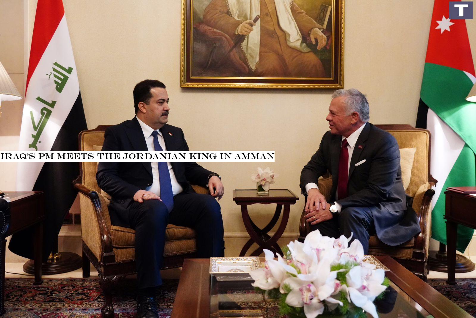 Iraq's PM meets the Jordanian King in Amman