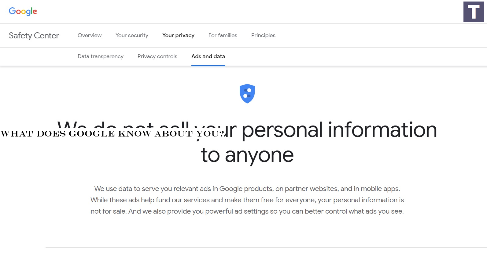 What does Google know about you